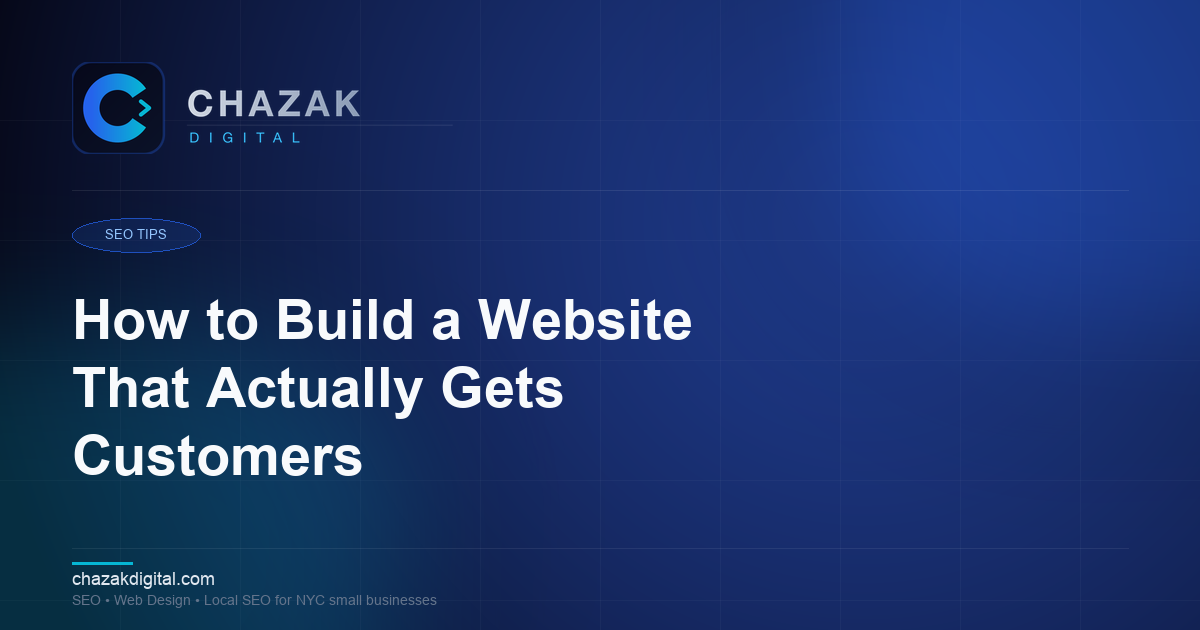 How to Build a Website That Actually Gets Customers
