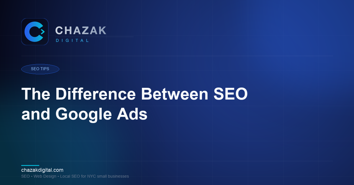 The Difference Between SEO and Google Ads